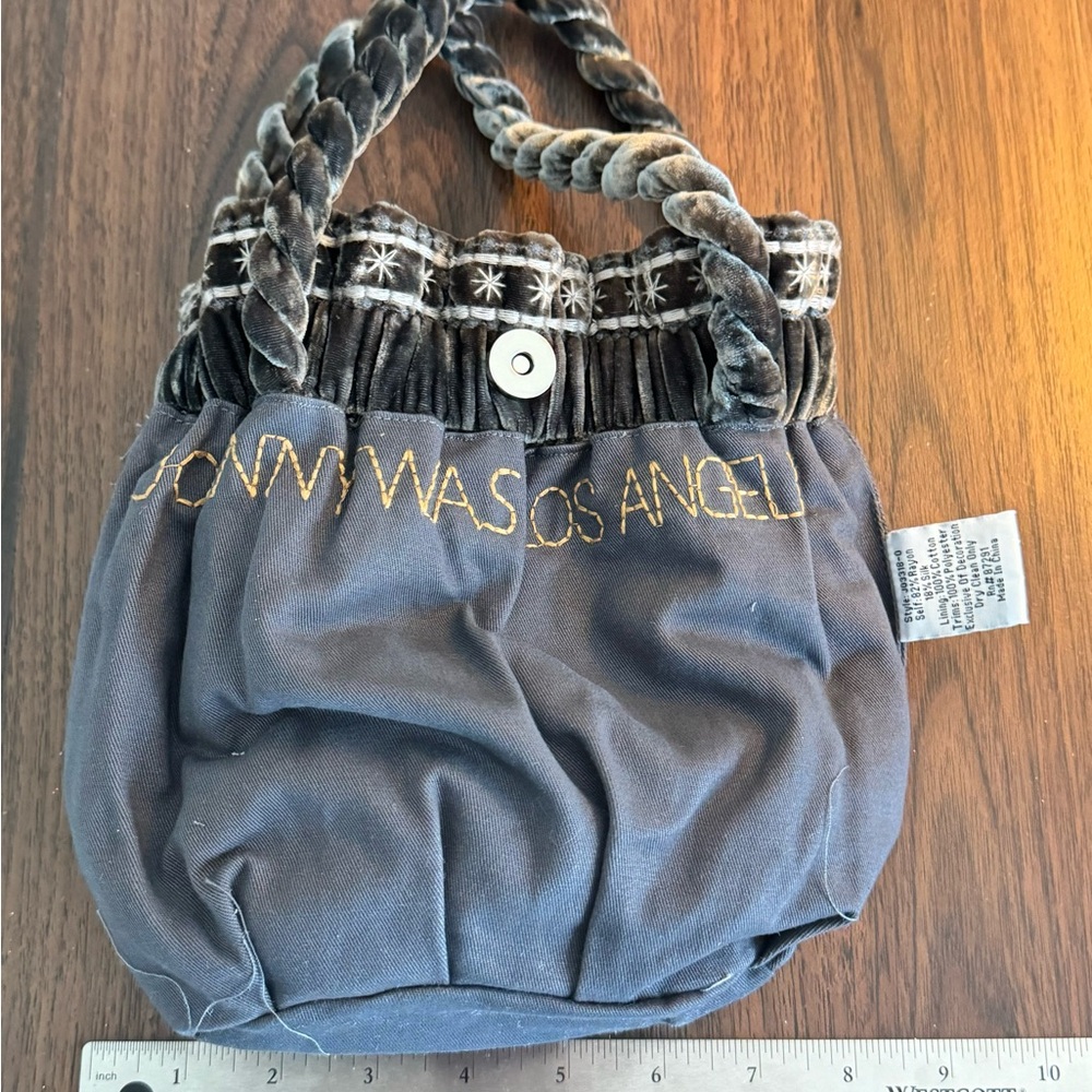 NWT Vintage Johnny Was Embroidered Velvet bag - Picture 3 of 5